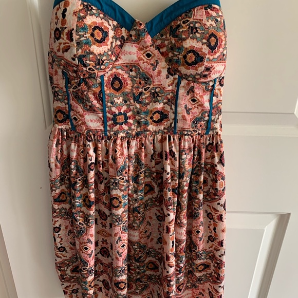 Pink and Blue Summer Dress - Picture 2 of 6